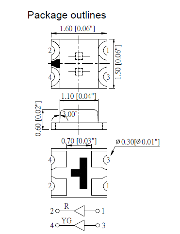 SMD1615LED灯珠|1615双色LED灯珠|1615三色LED灯珠