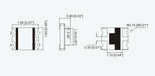 SMD1916LED灯珠|1916双色LED灯珠|1916三色LED灯珠