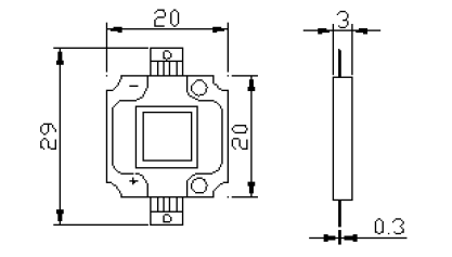 UV紫光专用LED灯珠5-10W_紫光LED灯珠_紫光灯
