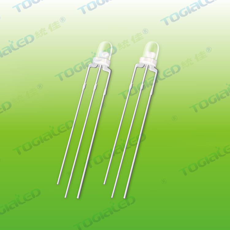3mm红蓝双色共阳LED灯珠产品介绍